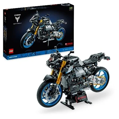 Imagen de Lego 42159 Technic Yamaha MT 10 SP, Kit de Maqueta Moto para Adultos, Reproducción Auténtica con Motor 4 Cilindros, Dirección Funcional y App AR, Vehículo Regalo Hombres Mujeres