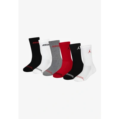 Imagen de Jordan Legend CREW 6 PACK Calcetines de deporte para niños, Talla: 37.5 40, Gym red/black