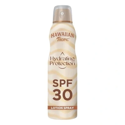 Imagen de Hawaiian Tropic Bruma Silk Hydration Air Soft Loción Solar Protectora en Spray de Vaporización con índice SPF 30, resistente al Agua 12 horas protección, formato 177 ml