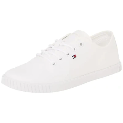 Imagen de Tommy Hilfiger Sneaker Zapatos con cordones, Mujer, Talla: 37, White Algodón