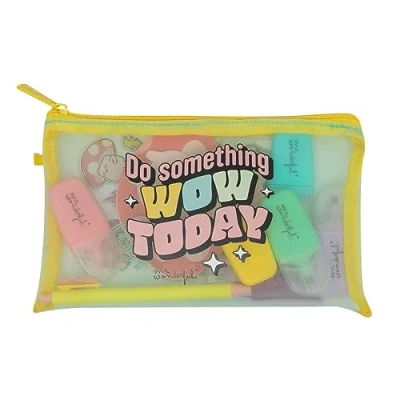 Imagen de Mr. Wonderful Estuche de lápices con Extras, Do Something Wow Today, 22.5 x 1.5 13.5