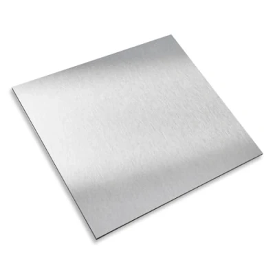 Imagen de Placa de aluminio compuesto plata cepillada, 20x20 cm, 3 mm, resistente a la intemperie con aspecto acero inoxidable, letreros bricolaje, serigrafía e impresión digital I AZ_113