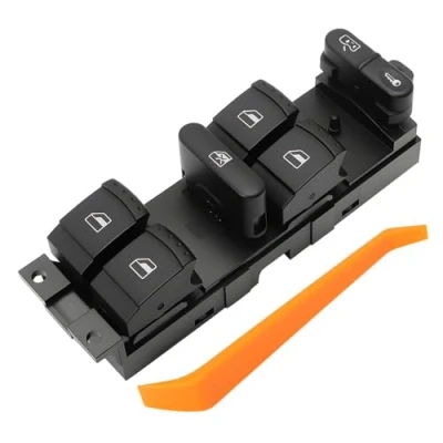 Imagen de ZEALfix Botonera para Leon 1 Golf 4 Interruptor Mando Elevalunas 1J4 959 857D J etta Bora P assat B5 Toledo 1J4959857D