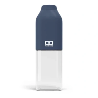 Imagen de monbento Botella de agua MB Positive M Infinity 500 ml Hermética compacta Ideal para oficina, deporte, pícnic Sin Bpa Cero residuos Azul