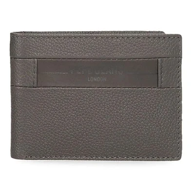 Imagen de Pepe Jeans Checkbox Cartera Horizontal con Monedero Gris 11,5x8x1 cms Piel