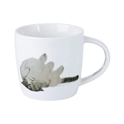 Imagen de Maxwell &amp; Williams DX1225 Feline Friends Taza de porcelana (400 ml, en caja regalo), multicolor