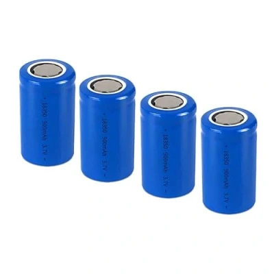 Imagen de 18350 Pilas Recargables, 3.7V 900mAh Baterías de Litio Batería Flat Top Li Ion Bateria para Linternas LED, Linterna Frontal, Dispositivos Electrónicos
