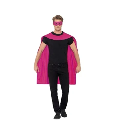 Imagen de Smiffys Capa, Rosa, con antifaz
