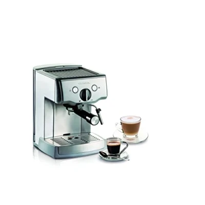 Imagen de Ariete 1324 Cafetera espresso de metal para café molido y monodosis, 1.000 w, 15 bares, capacidad 1.5 l, bandeja goteo extraíble, cuerpo acero inoxidable