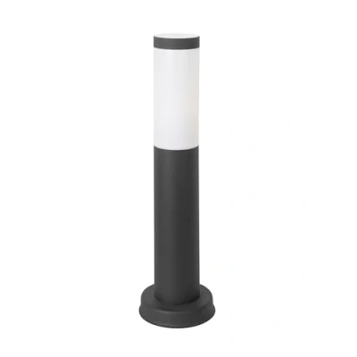 Imagen de FORLIGHT Koral Baliza Exterior para Jardín Resistente al Agua IP55. Bolardo de Acero Inoxidable Gris Urbano 23W. E27