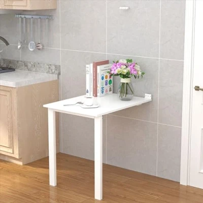 Imagen de Mesa Plegable Cocina，mesa Pared, Escritorio Plegable，escritorio Convertible que Ahorra Espacio, para Espacios Pequeños, Escritorio, Oficina, Hogar, Cocina, de Comedor ( Color :