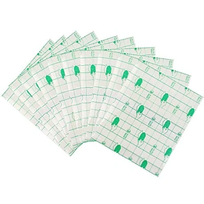 Imagen de wordmo 20 piezas adhesiva transparente resistente al agua la herida médica cinta de vendaje yeso fijador tramo fijación Tatuaje Reparación del Pegatinas Protectora,15cmx15cm