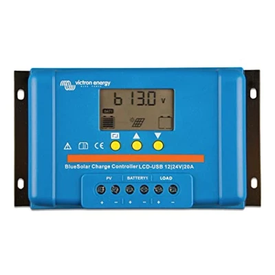Imagen de VICTRON ENERGY BV (HOLANDA) BLUESOLAR PWM LCD&amp;USB 12/24V 20A NT 1187, Other, Blue, One Size