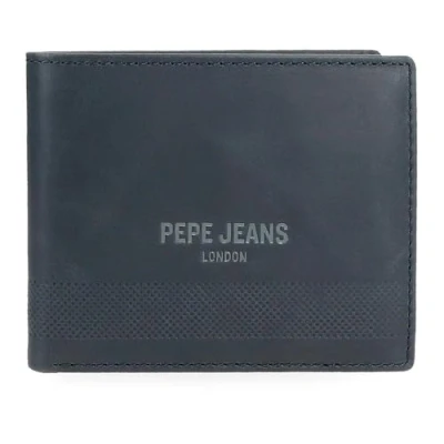 Imagen de Pepe Jeans Deep Cartera con Tarjetero Azul 11x8,5x1 cms Piel by Joumma Bags
