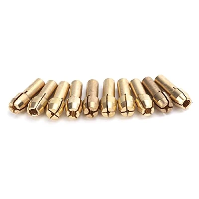 Imagen de Mini Mandriles de Latón 0,5 3,2mm, 10 Uds., Juego Portabrocas Micro Twist, Pequeño Latón, Amoladora Eléctrica, Accesorios Herramientas Rotativas(Tail diameter 4.3mm)