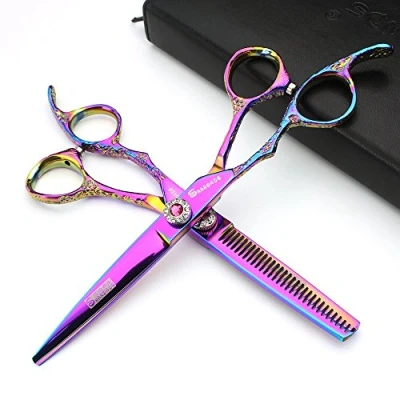 Imagen de peluquería profesional japonesa de 6 pulgadas a la izquierda tijeras (pcs)