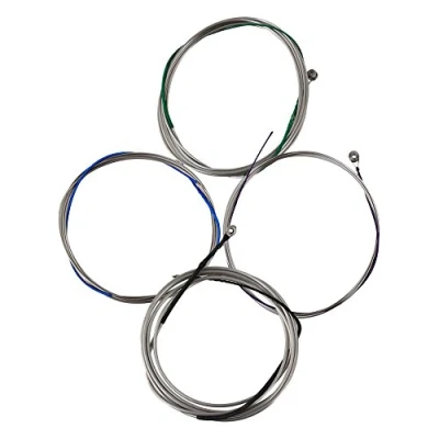 Imagen de yibuy plateado n¨²cleo de acero 4/4?tama?o completo cuerdas para violonchelo D G C Set bola chapado en n¨ªquel