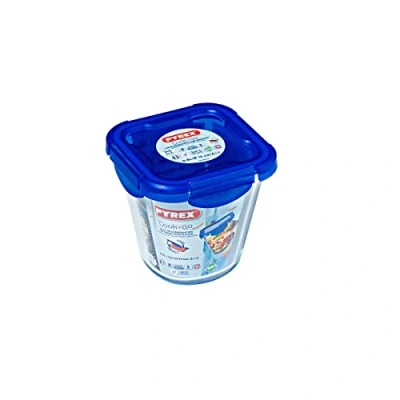 Imagen de Pyrex 1451029 recinto Forma Alta con Tapa, 12 x cm, Vidrio, Transparente, 0,8 L
