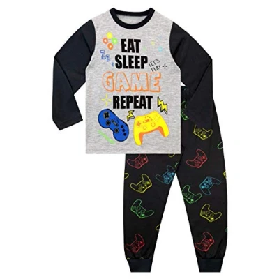 Imagen de Harry Bear Pijamas para niños Juego de Azar Negro 9 10 Años