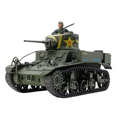 Imagen de Tamiya 35360 1:35 US M3 Stuart Producción tardía, fabricación de Modelos, Kit construcción plástico, sin barnizar