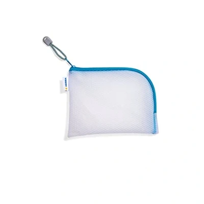 Imagen de HERMA 20025 Bolsillo con Cremallera, Estuche de Viaje A6 Azul Transparente, pequeño Cierre Neceser para teléfono móvil, Cable Carga, cosméticos, bolígrafos, Llaves