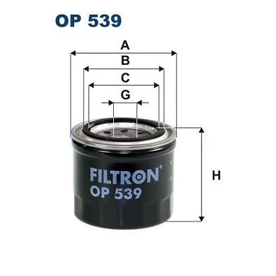 Imagen de FILTRON OP 539 Filtro de aceite 3/4 16 UNF enroscable SUZUKI: Samurai SUV, SWIFT 2, Super Carry Bus, TOYOTA: Starlet III Hatchback