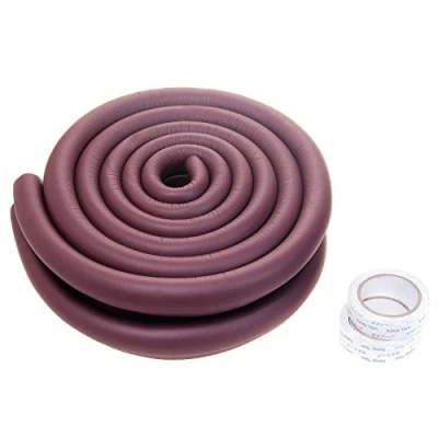 Imagen de TUKA 4 Metros Protector Borde Anti Golpe, Forma de U Espuma para Mesa Borde, anticolisión Tira Seguridad Bebés y niños, Suave Protectores Vidrio, 2X 2M, Marrón, TKD7003 brown