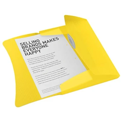 Imagen de ESSELTE 624045 Carpeta de gomas VIVIDA con 3 solapas DIN A4 color amarillo