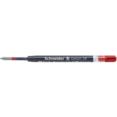 Imagen de Schneider 103902 Gelion 39 Recambio gel para bolígrafo (lote de 10 unidades), color rojo