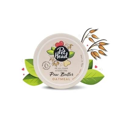 Imagen de PET HEAD On All Paws Mantequilla de Avena para patas, 40g. Bálsamo hidratante Hidrata patas y narices dejarlas suaves sin grietas, se puede lamer, Fórmula suave cachorros