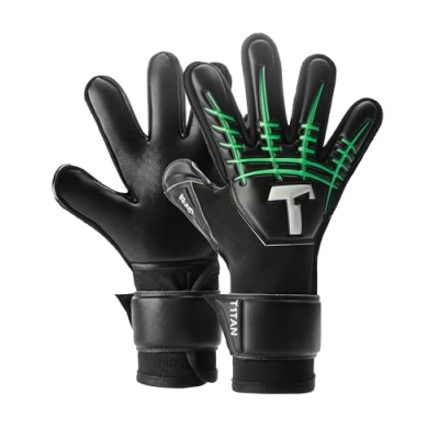 Imagen de T1TAN Fluo Beast Junior 3.0 Guantes de Portero para niños con protección Los Dedos fútbol Profesionales del Futuro Tallas 6