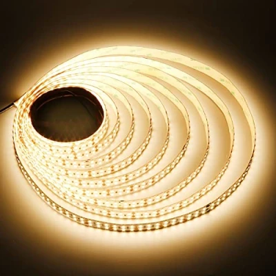 Imagen de JOYLIT 24V Tira LED de Interior 5M Doble Fila SMD 2835 240LEDs/M 3000K Blanco Cálido 2240LM/M Alta Luminosidad CRI 92+ Tiras Luces LED, 120W Regulable Adhesiva Light Strip para Comercial, Industrial