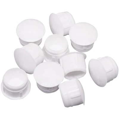 Imagen de SKIR&#039;CO (40 unidades) tapones de plástico blanco 12 mm, tapas para agujeros taladro, muebles, tornillo