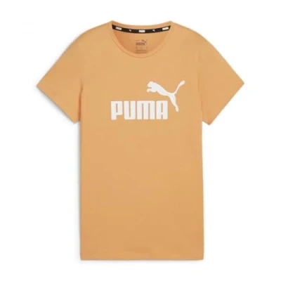 Imagen de Puma LOGO TEE Camiseta estampada, Mujer, Talla: Small, Bright melon