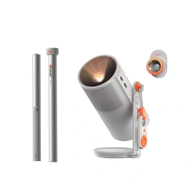 Imagen de XGIMI MoGo 4 Proyector Portátil con Soporte PowerBase, Autonomía de 5h, Google TV Netflix Oficial, 360, 450 Lúmenes ISO, Altavoces Harman Kardon 12 W, Versión 2025
