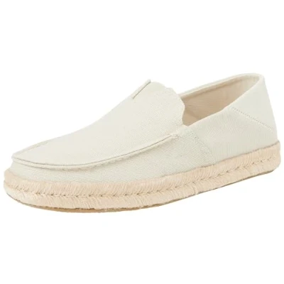 Imagen de TOMS Alonso Loafer Rope, Mocasín Plano Hombre, Fog Heritage Canvas Suede, 44 EU