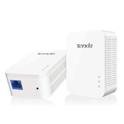 Imagen de Tenda PH3 Adaptadores de Comunicación por Línea Eléctrica PLC, Adaptador Red Gigabit Ethernet Powerline (1000Mbps, Ahorro Energía, Plug y Play, 2 Piezas)