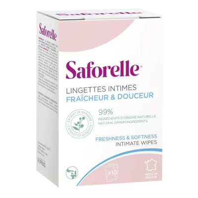 Imagen de Lingettes intimes fraicheur 10 sachets individuels
