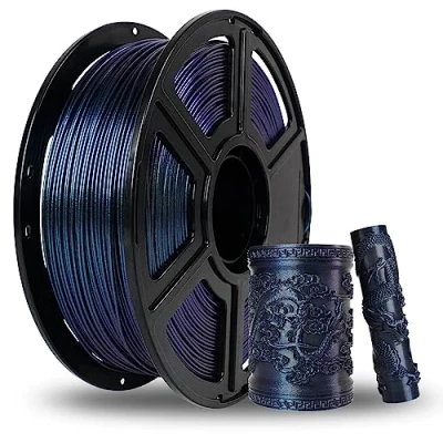 Imagen de FLASHFORGE Filamento PETG 1.75mm, Camaleon color Shift para Impresora 3D, Cambia de con la luz y los ángulos, Carrete 1KG (2.2lbs), Precisión dimensional +/ 0.02mm (Burnt Titanium)