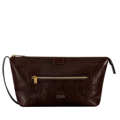 Imagen de Time Resistance Neceser de Piel Kit Dopp para Hombre Bolso Italiano