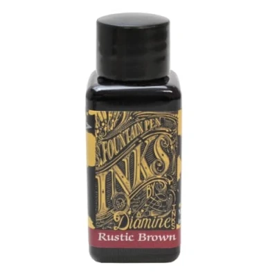Imagen de DIAMINE Botella de tinta clásica para pluma estilográfica, 30 ml, color rustic brown 1.000