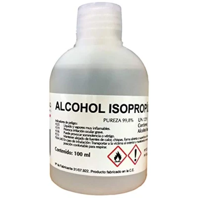 Imagen de Alcohol Isopropilico Isopropanol. 99,8%. Envase 100 mL.