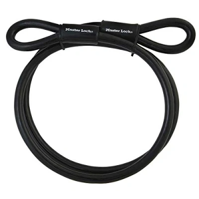 Imagen de Master Lock 49EURD Cable con extremo de bucle, Negro, 3 m