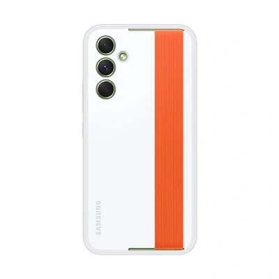 Imagen de Funda Con Correa Samsung Haze Grip Blanco/naranja Para Galaxy A54