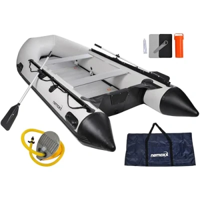 Imagen de Nemaxx ZB330 para 5 Personas Canoa hinchable, Color gris claro (ZB330)