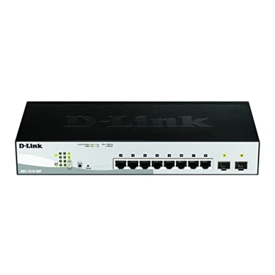 Imagen de D Link DGS 1210 08P/E Switch PoE 8 Puertos Gigabit y 2 SFP Solo Cable de alimentación la UE