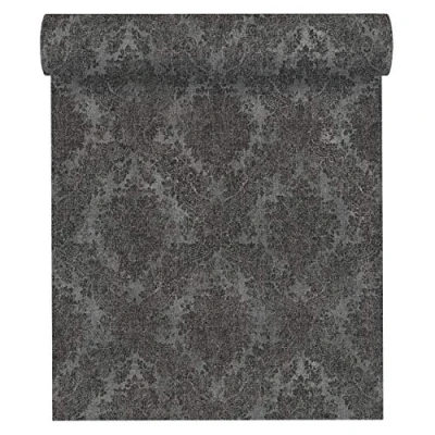 Imagen de A.S. Création Secret Garden 336078 33607 8 Papel pintado (fieltro, 10,05 x 0,53 m), color gris metálico y negro