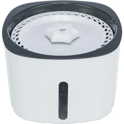 Imagen de Trixie Fuente Flower, Blanco/Gris, 2 l/18,5 x 13 18,5 cm