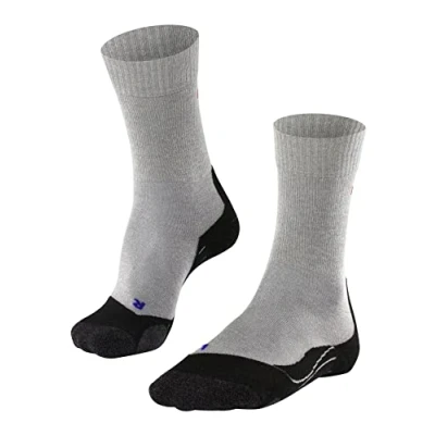 Imagen de FALKE TK2 Explore Cool M SO lyocell hilo funcional anti ampollas gruesa 1 par, Calcetines para senderismo Hombre, Gris (Light Grey 3403), 42 43