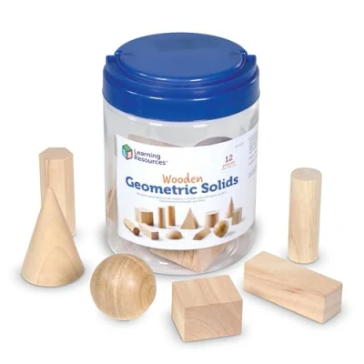 Imagen de Learning Resources Bloques geométricos de Madera (Set 12)
